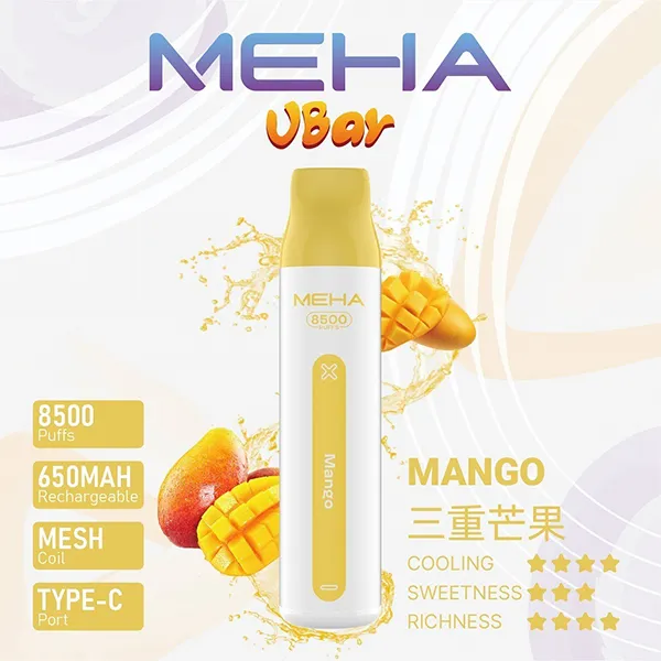 魅嗨拋棄式／一次性電子煙8500口 三重芒果
