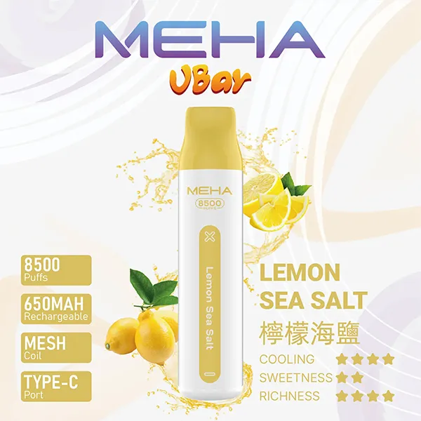 魅嗨拋棄式／一次性電子煙8500口 檸檬海鹽